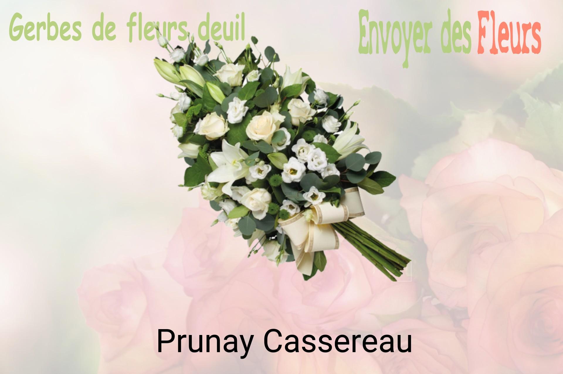 Gerbe de fleurs de deuil livrée à Prunay-Cassereau